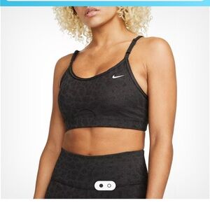 Nike XL grey animal grey leopard print sports bra